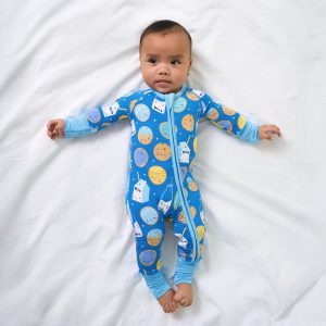 Blue Cookies & Milk Zippy