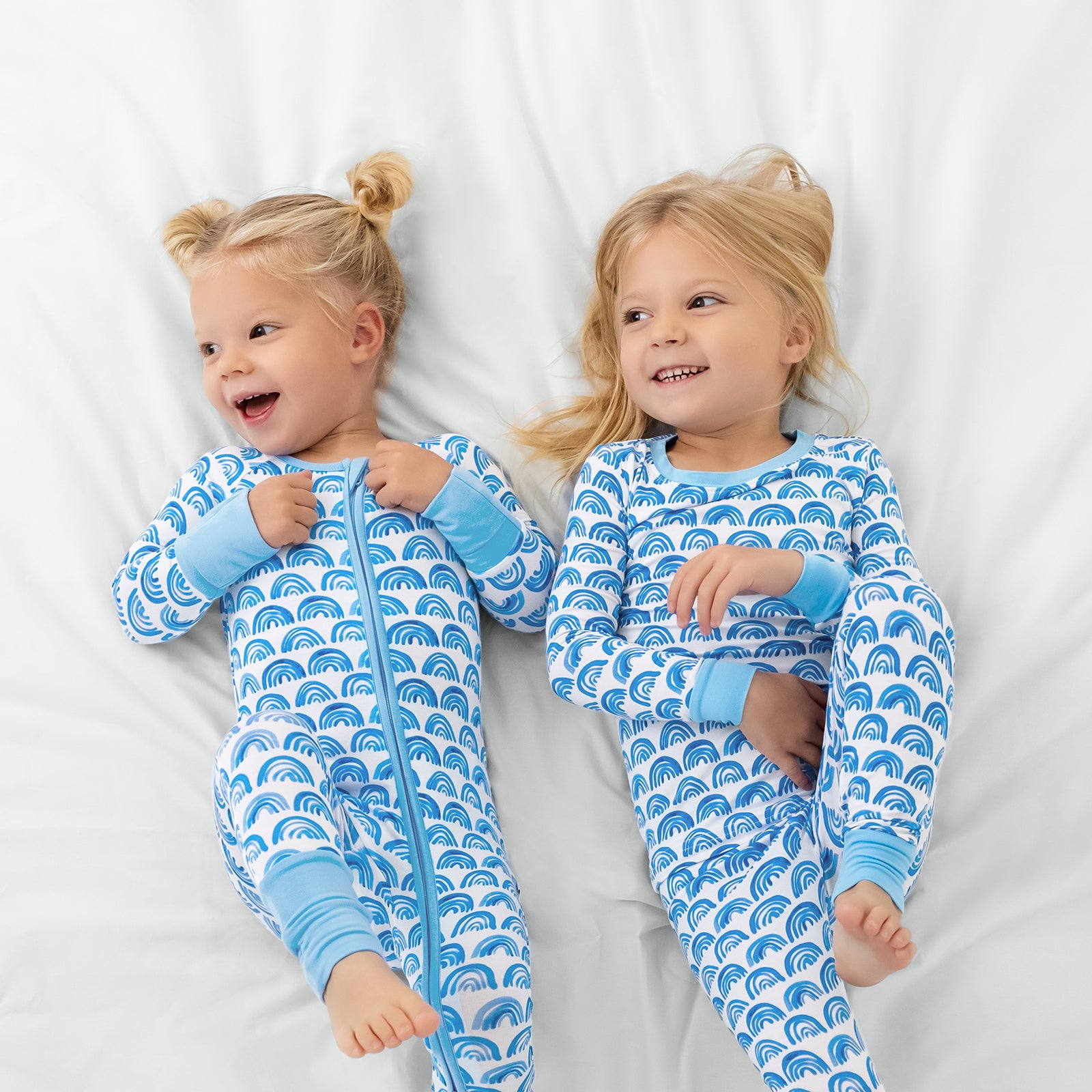 Blue Rainbows Two-Piece Pajama Set - Image 5