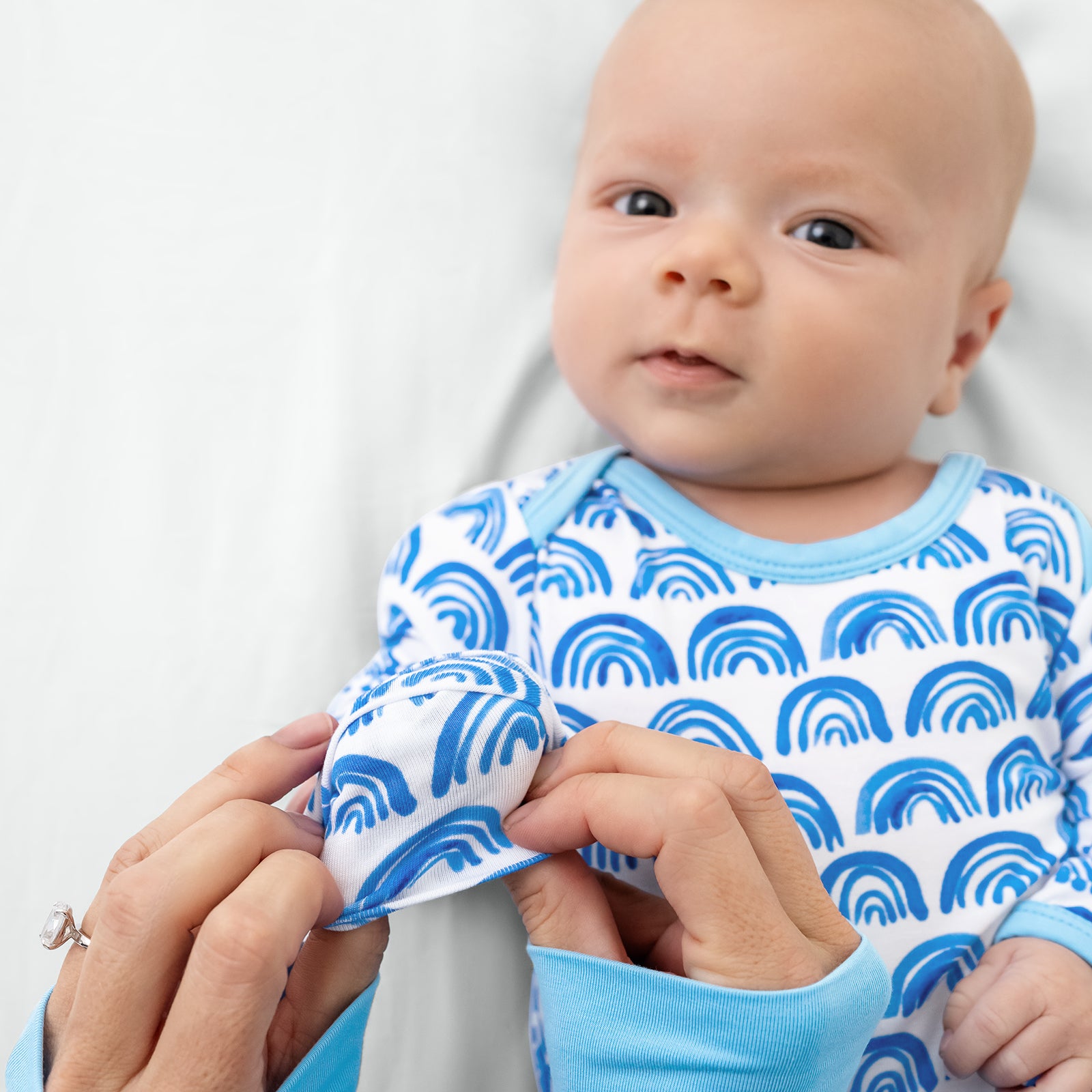 Blue Rainbows Infant Gown - Image 2