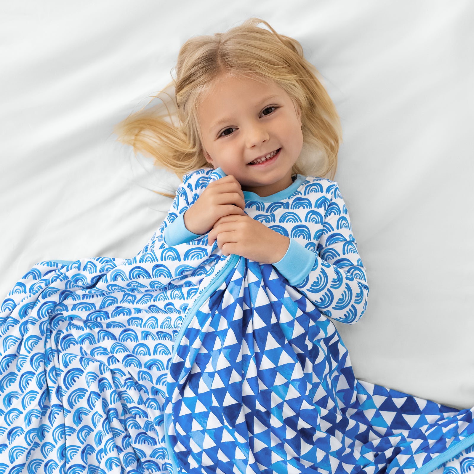 Blue Rainbows Large Cloud Blanket?