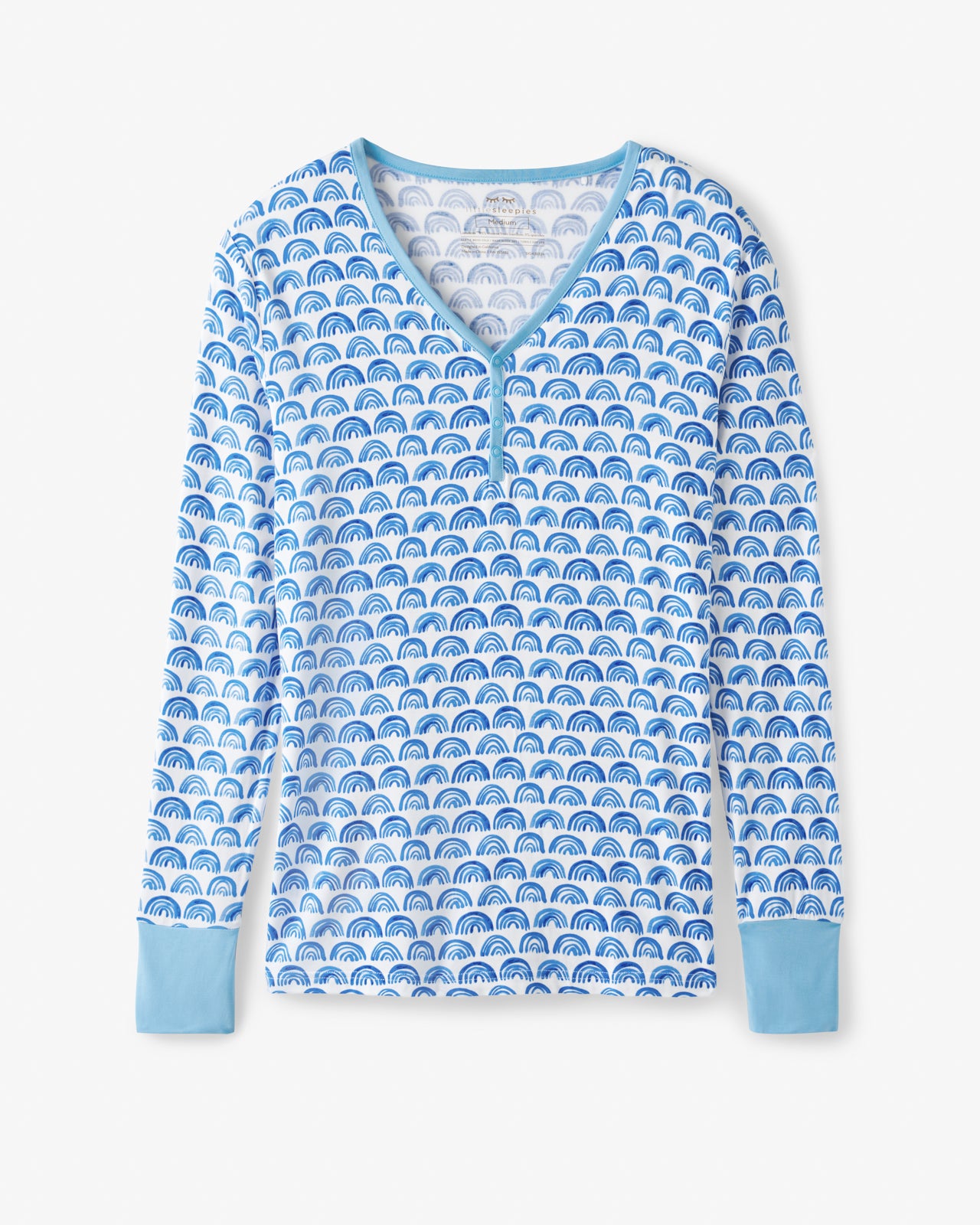 Blue Rainbows Women's Pajama Top - Image 3