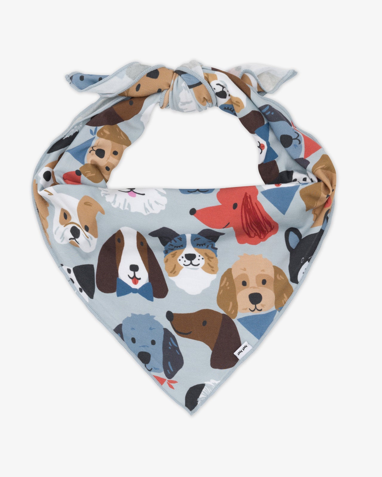 Gray Puppy Parade Pet Bandana - Image 4