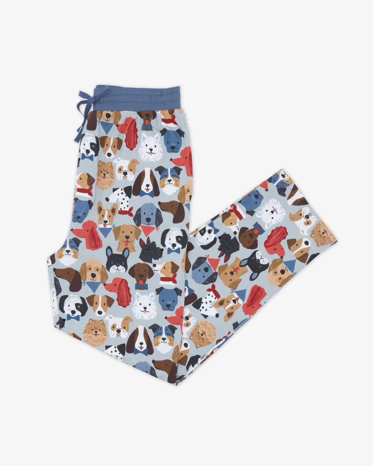 Gray Puppy Parade Men's Pajama Pants - Image 4