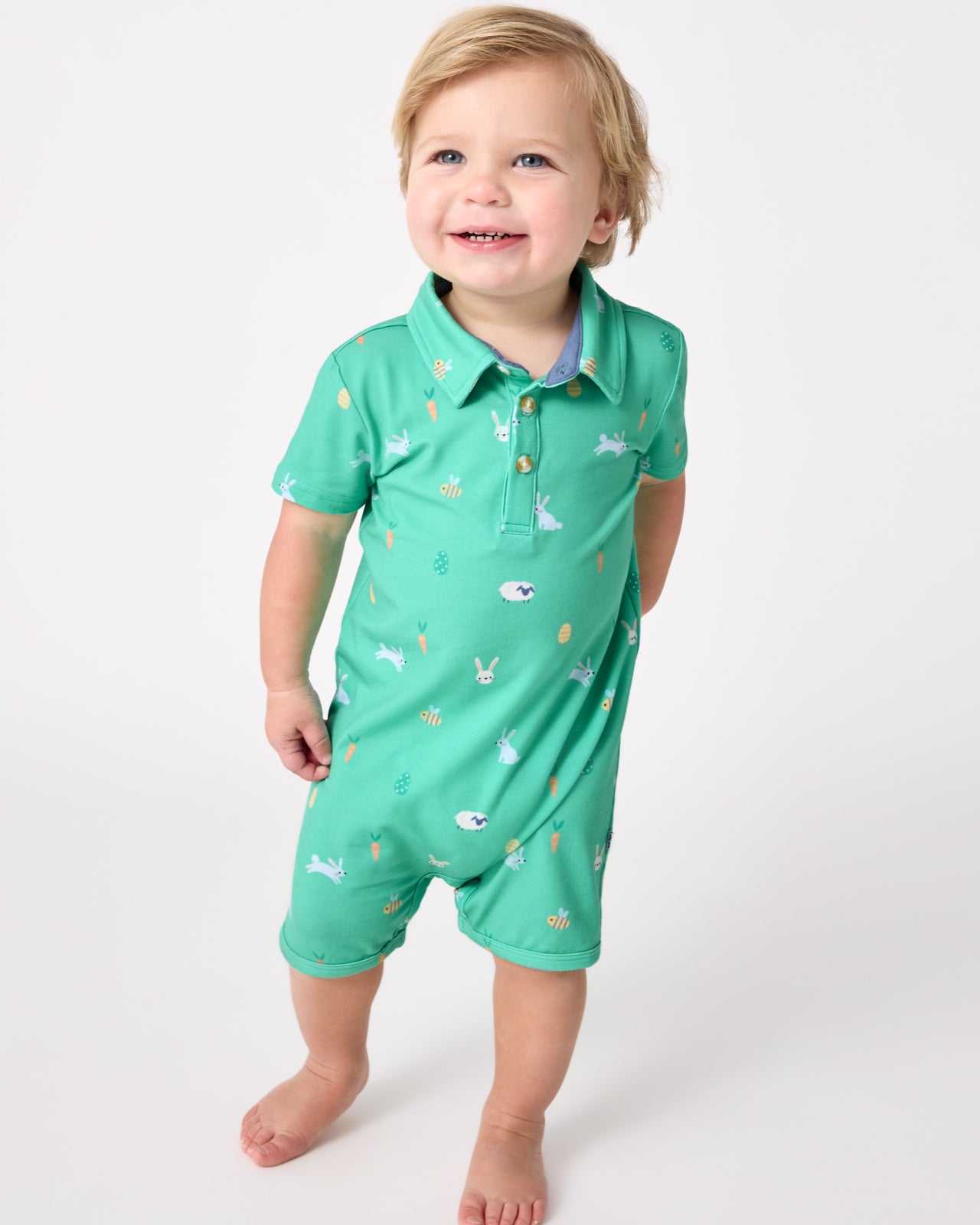 Bunny Burrow Polo Shorty Romper