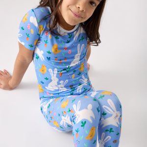 Bunny Patch Two-Piece Short Sleeve Pajama Set