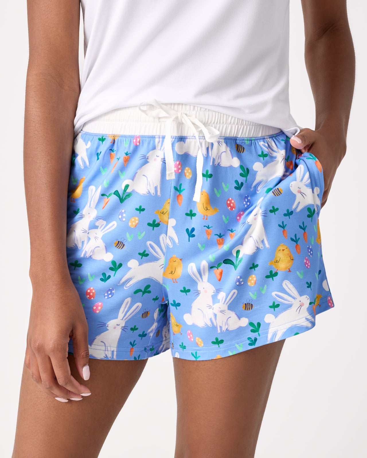 Bunny Patch Women's Pajama Shorts