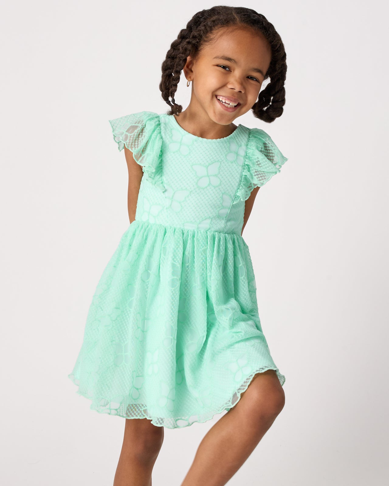 Butterfly Brook Smocked Flutter Dress - Image 5