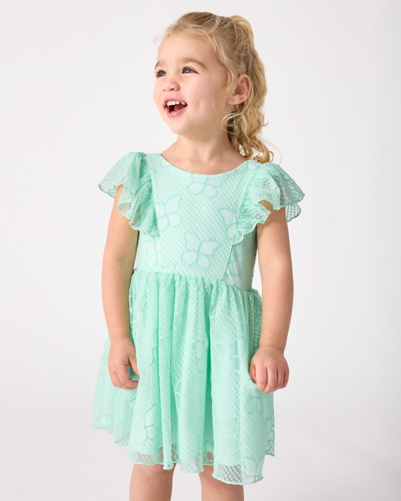 Butterfly Brook Smocked Flutter Dress