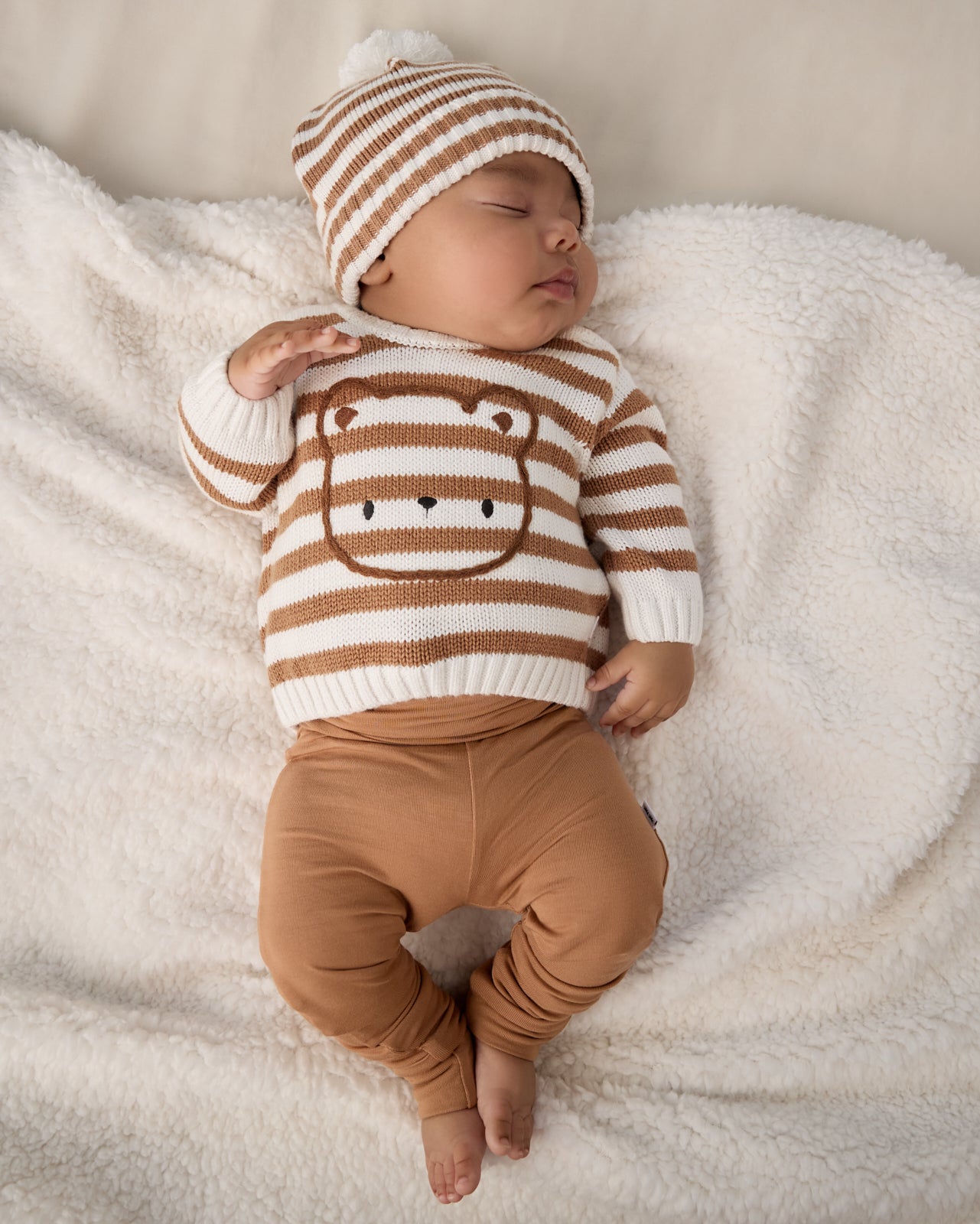 Chestnut Brown Fold Over Legging - Image 5