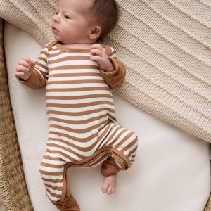 Chestnut Brown Stripe Crescent Zippy