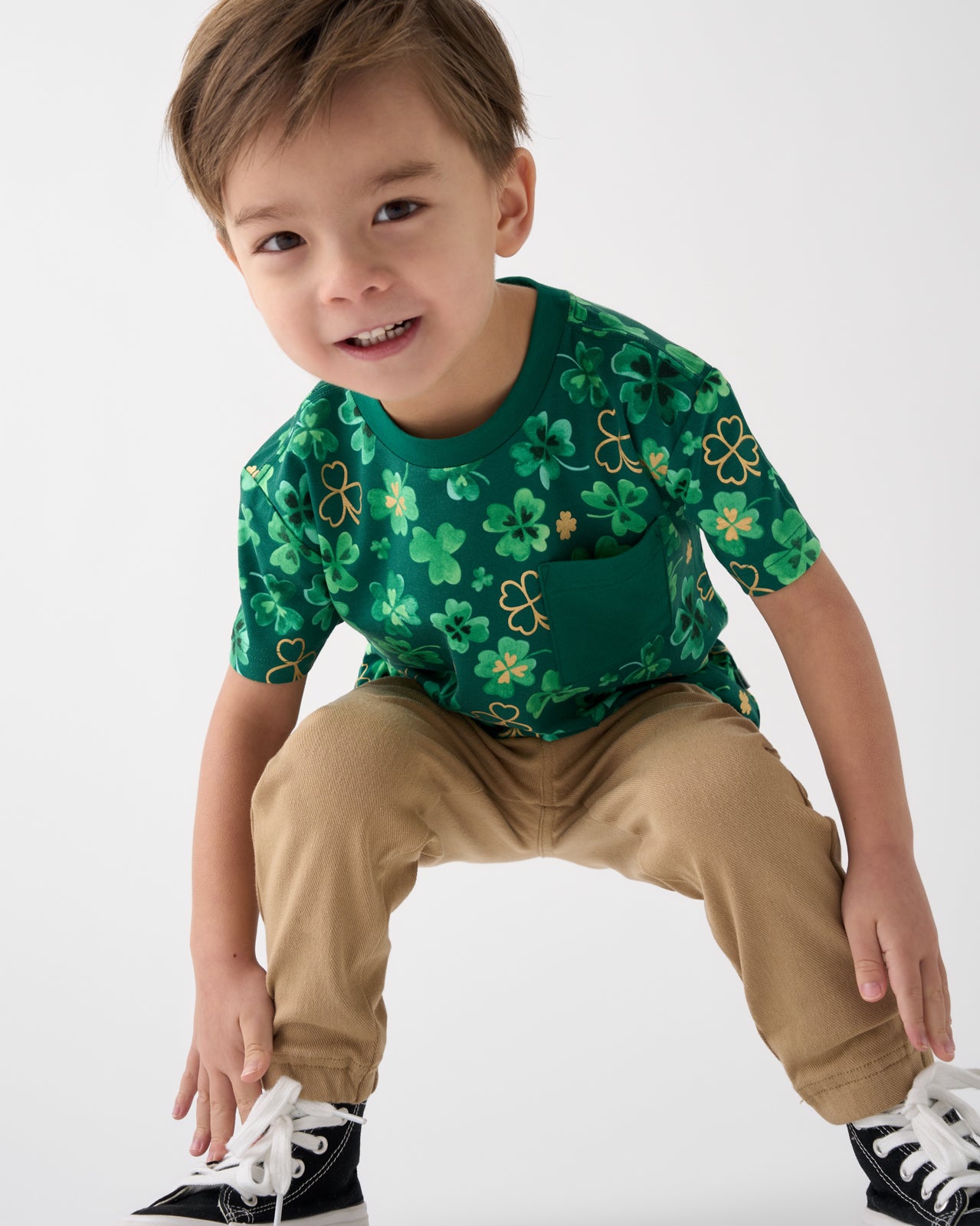 Clover Cuties Relaxed Pocket Tee