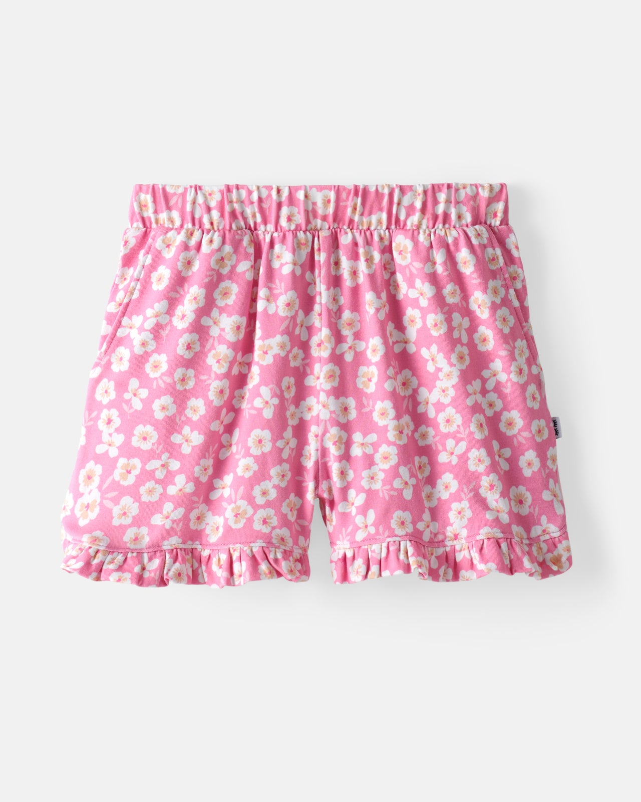 Sweet Pink Petals Ruffle Shorts - Image 6