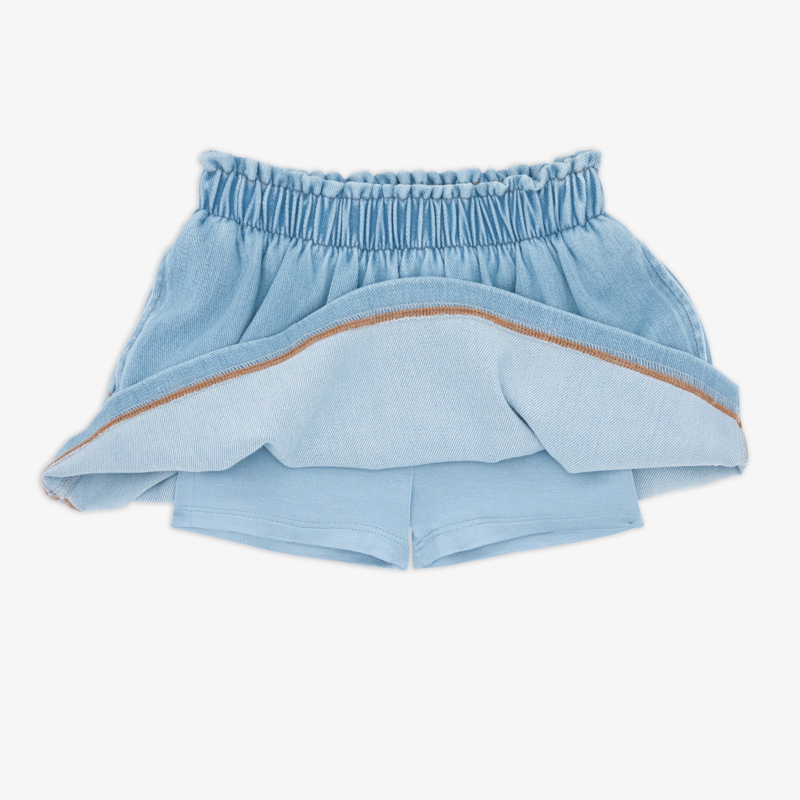 Light Blue Denim Skort - Image 3