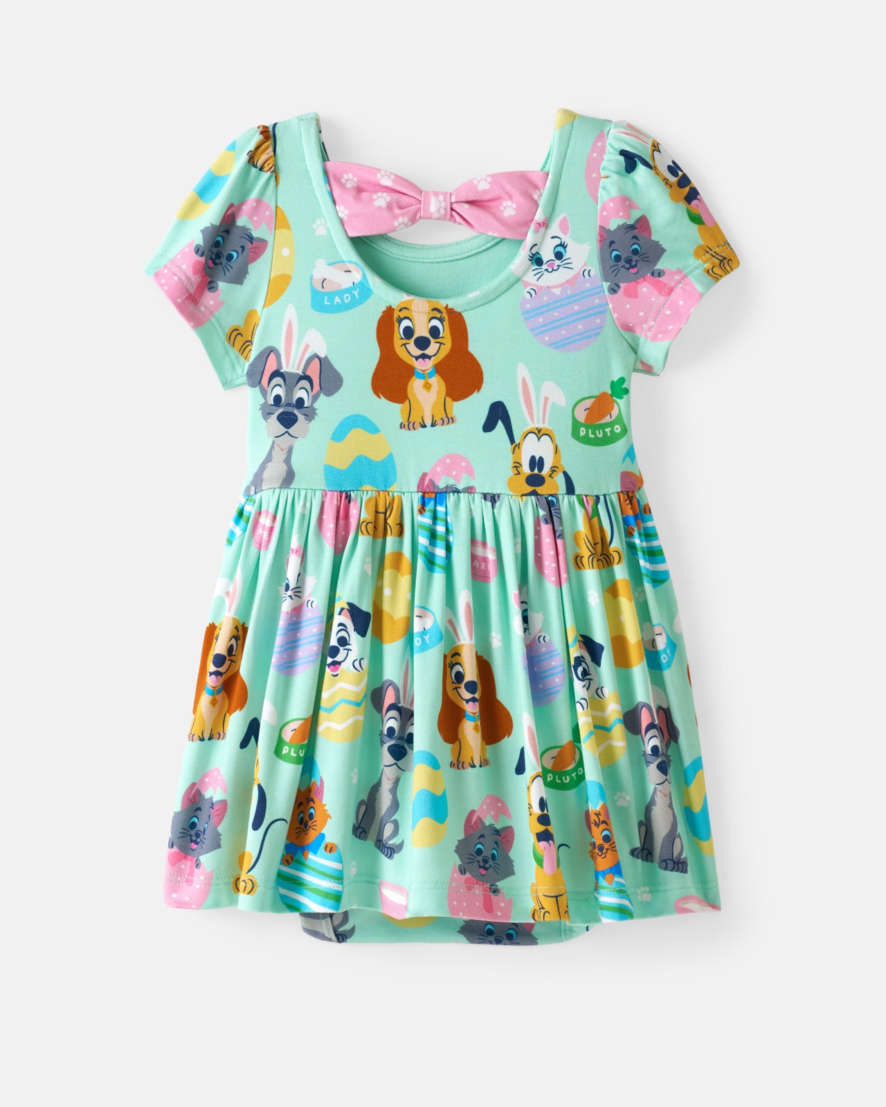 Disney Peekaboo Pets Bow Back Skater Dress with Bodysuit - Image 6