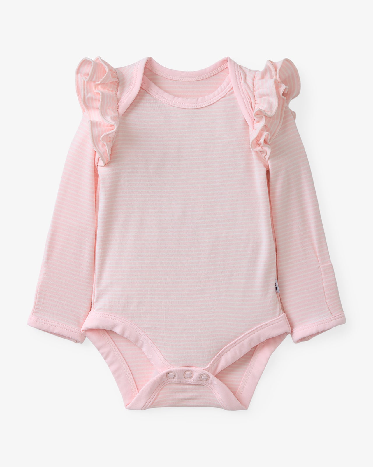 Prima Pink Stripe Flutter Bodysuit - Image 6