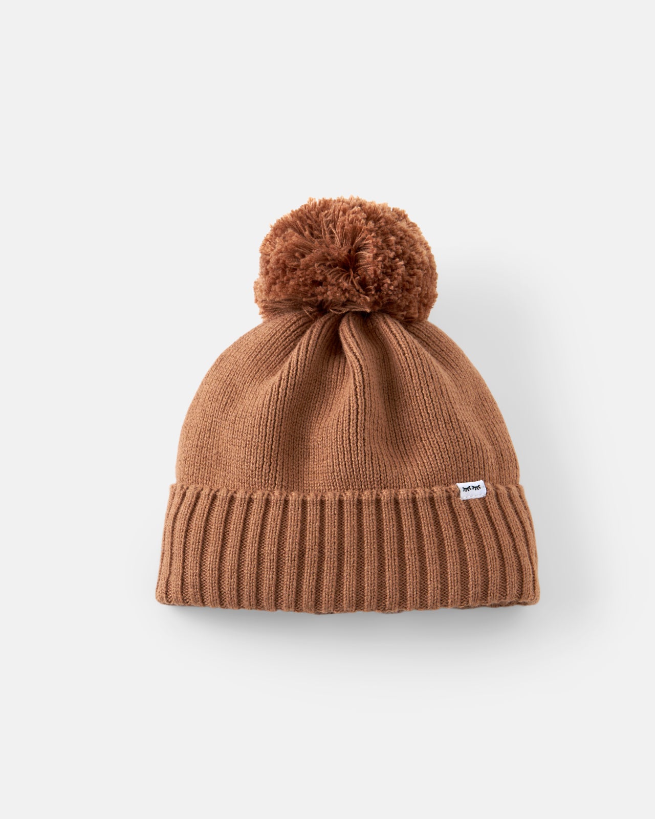 Chestnut Brown Sweater Beanie Hat - Image 6