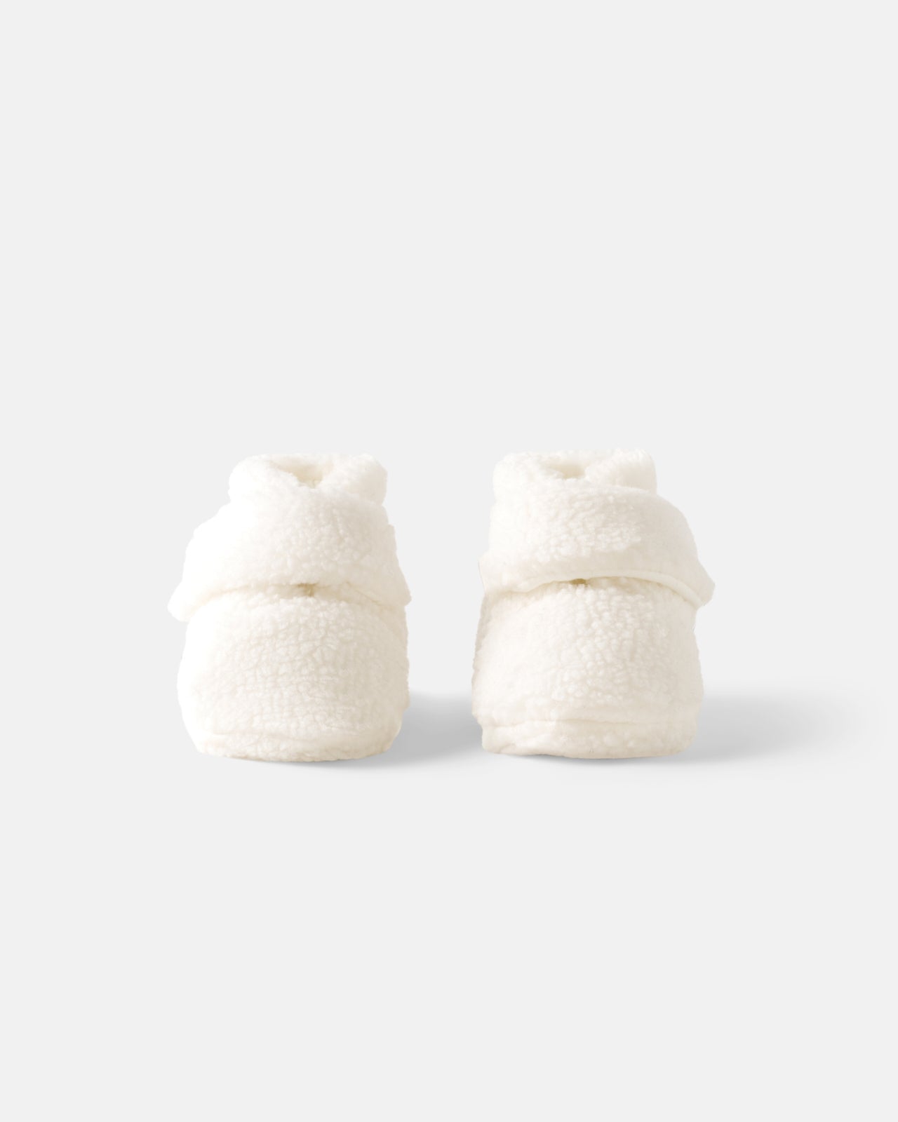 Soft White Sherpa Crossover Booties - Image 6