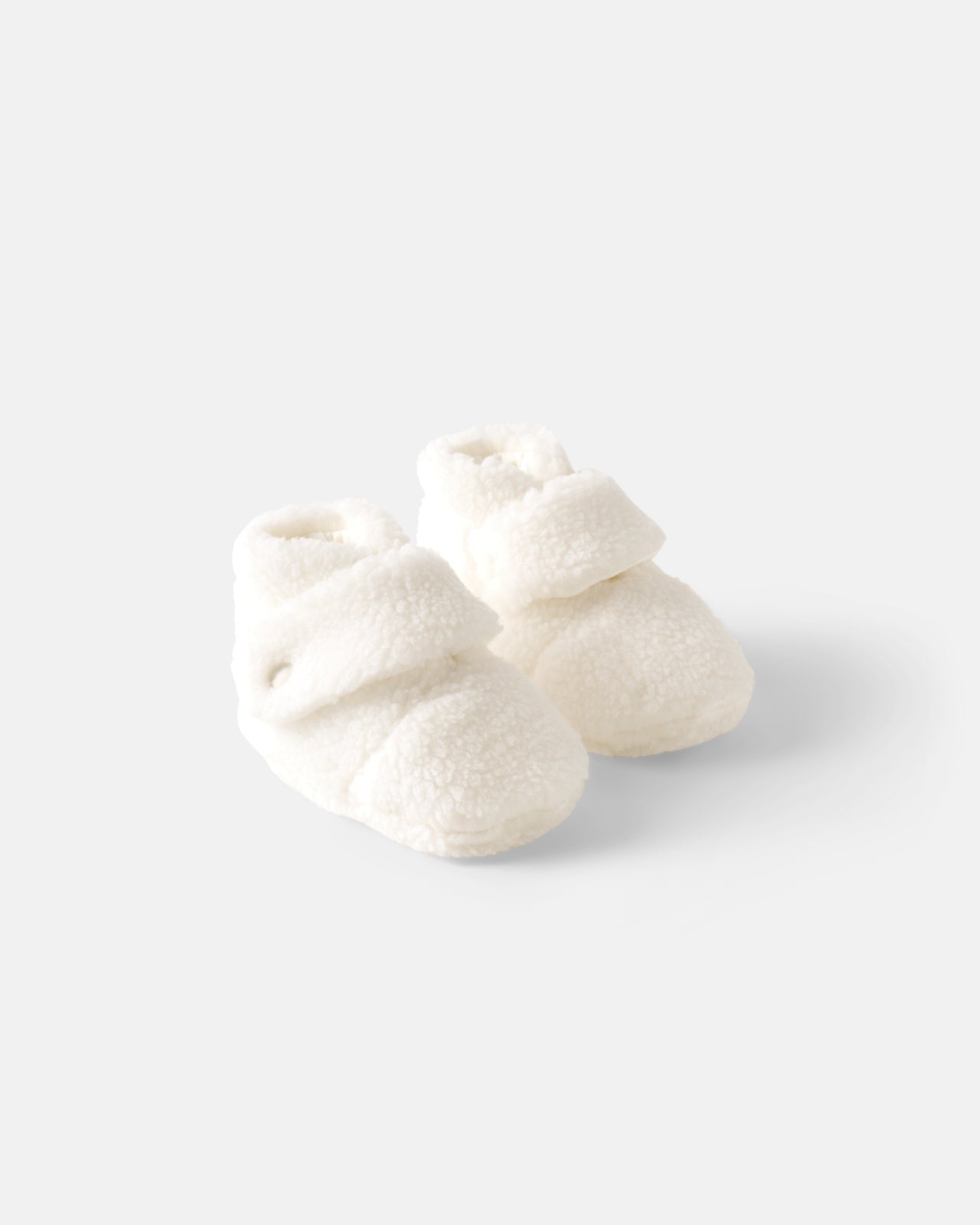 Soft White Sherpa Crossover Booties - Image 7