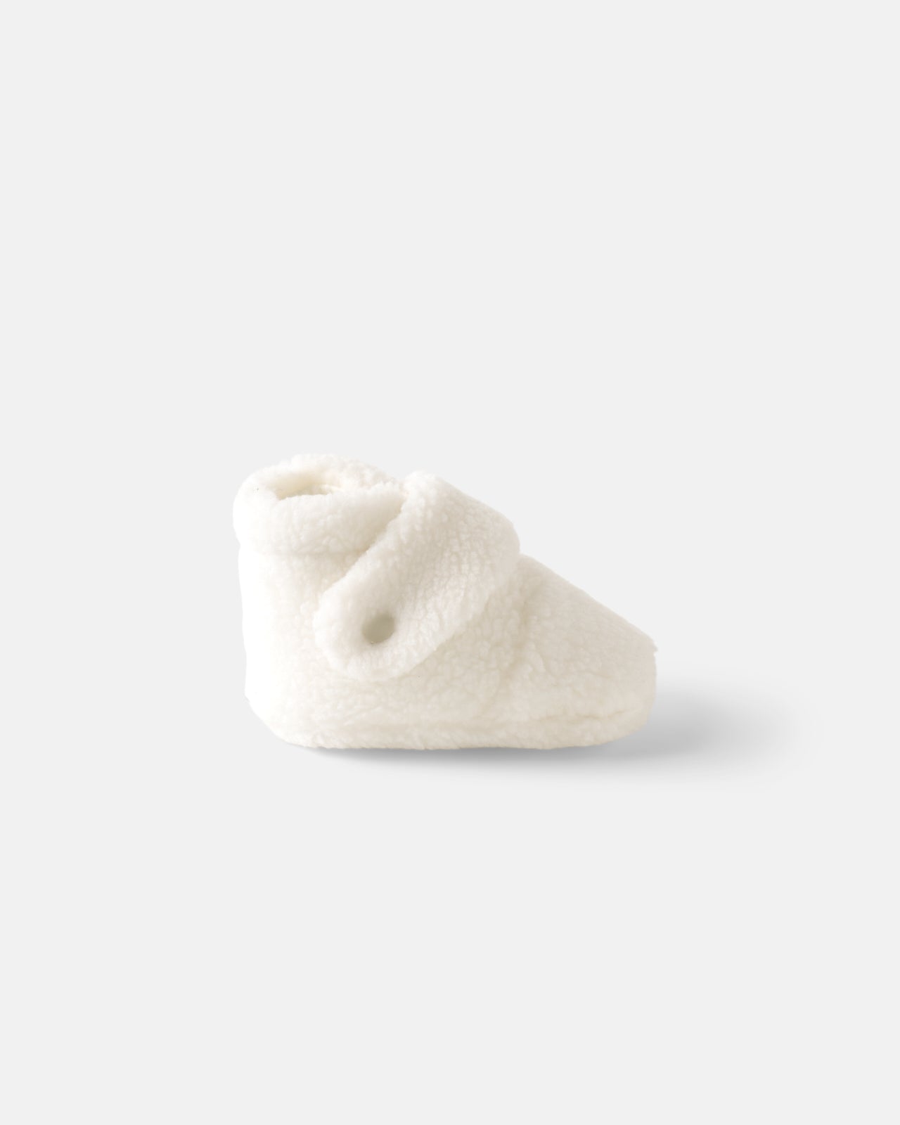 Soft White Sherpa Crossover Booties - Image 8