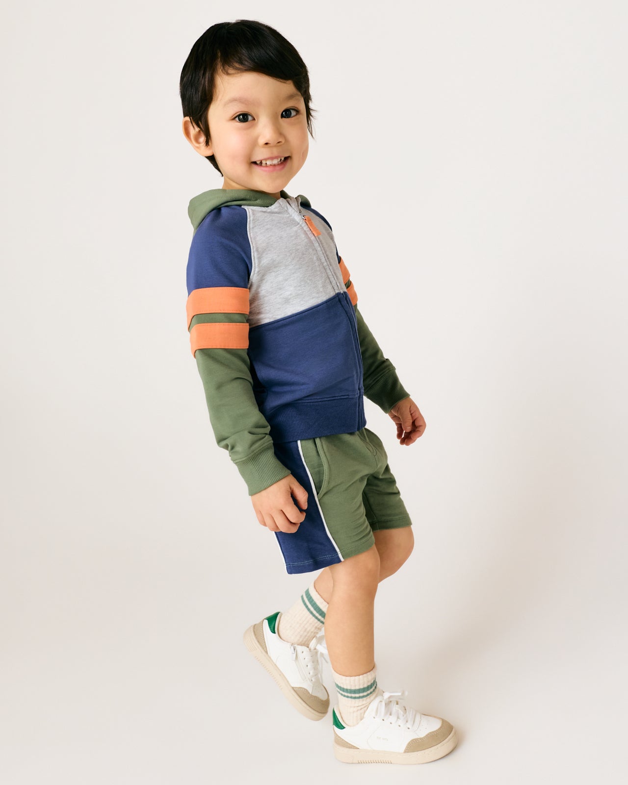 Moss Colorblock Zip Hoodie - Image 4