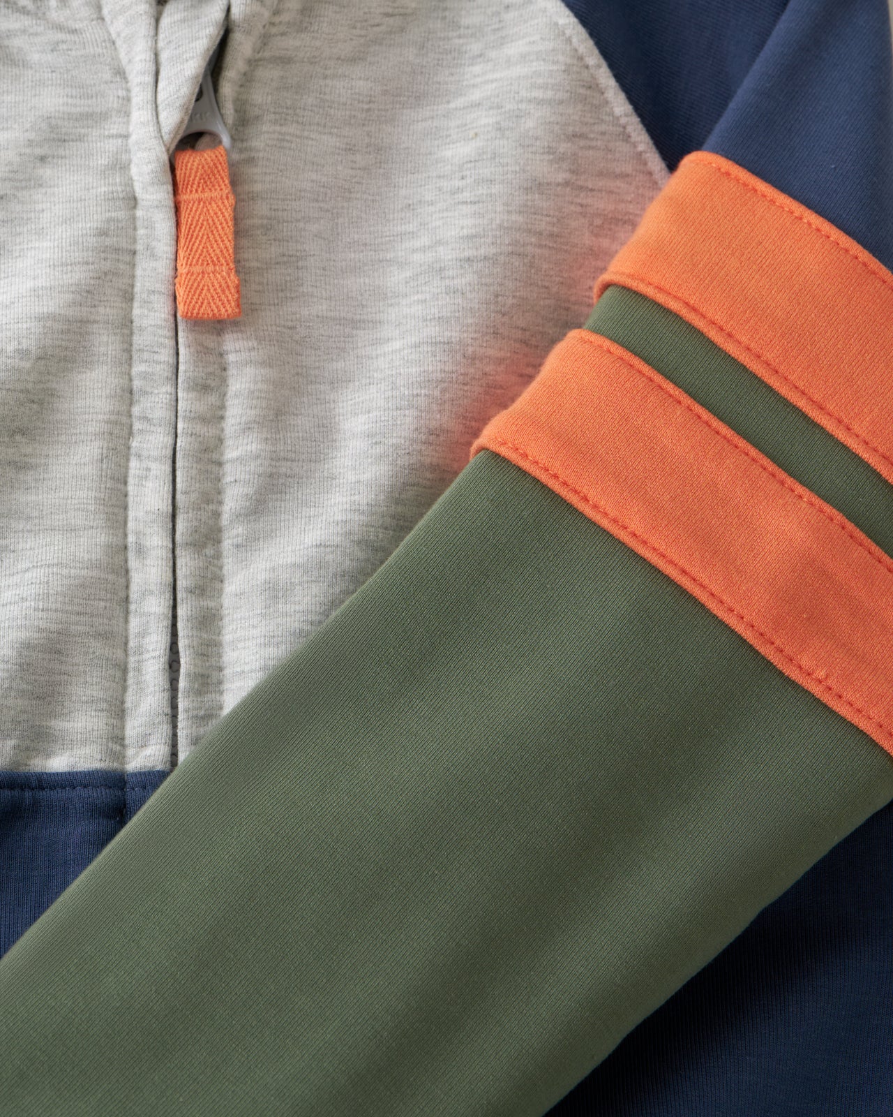 Moss Colorblock Zip Hoodie - Image 8