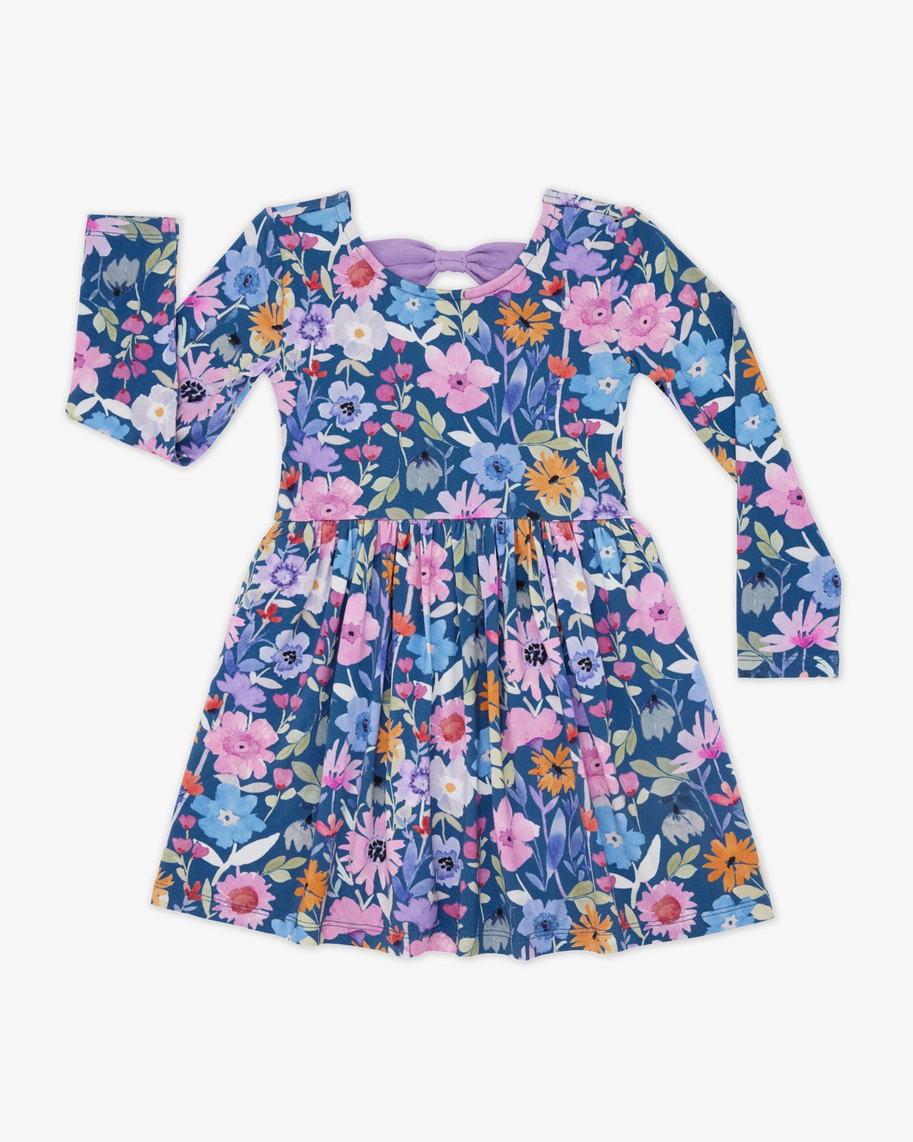 Dusk Blooms Bow Back Skater Dress - Image 5