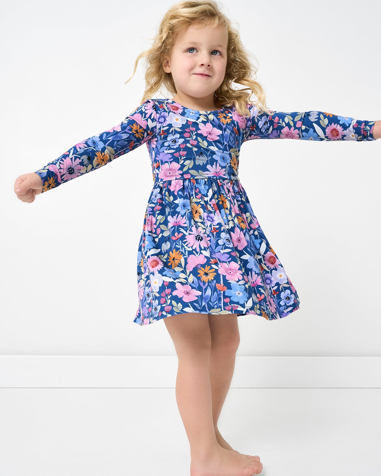 Dusk Blooms Bow Back Skater Dress - Image 3