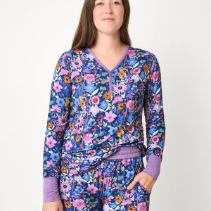 Dusk Blooms Women's Pajama Top
