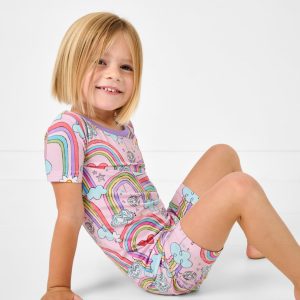 Disco Rainbows Two-Piece Short Sleeve & Shorts Pajama Set