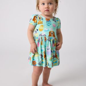 Disney Peekaboo Pets Bow Back Skater Dress with Bodysuit
