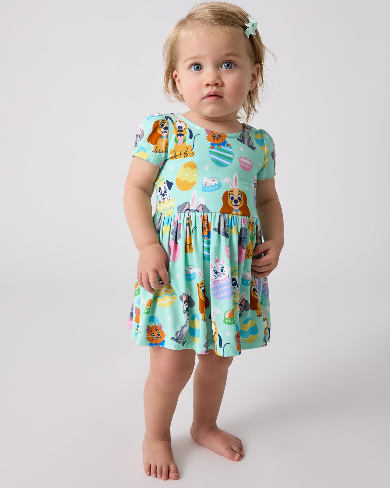 Disney Peekaboo Pets Bow Back Skater Dress with Bodysuit