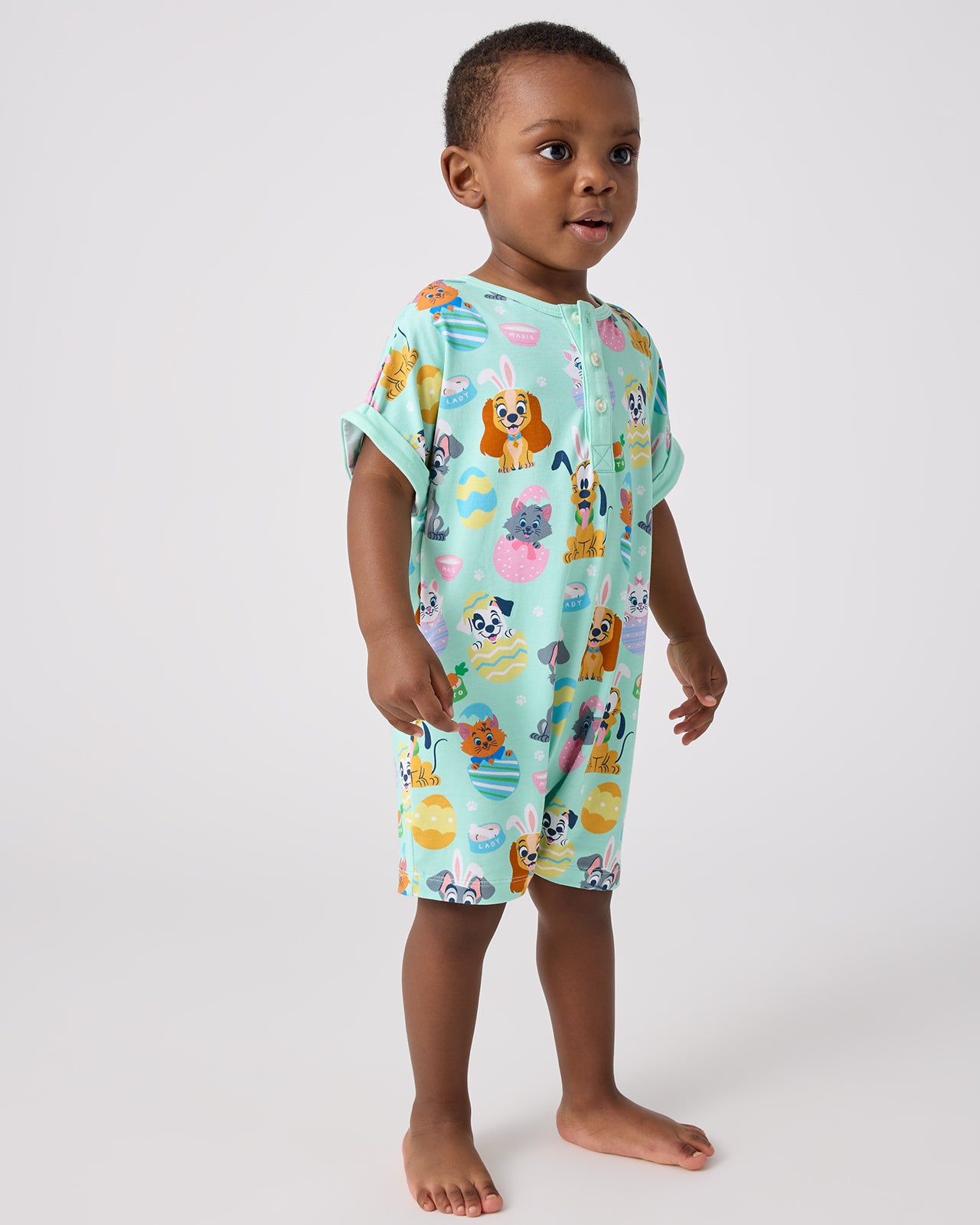 Disney Peekaboo Pets Dolman Henley Romper - Image 3