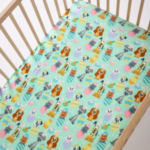 Disney Peekaboo Pets Fitted Crib Sheet
