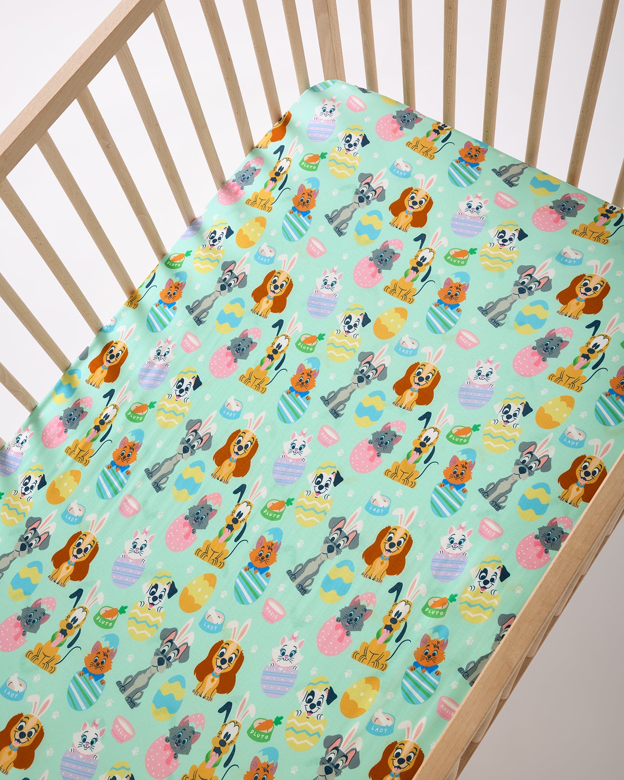 Disney Peekaboo Pets Fitted Crib Sheet