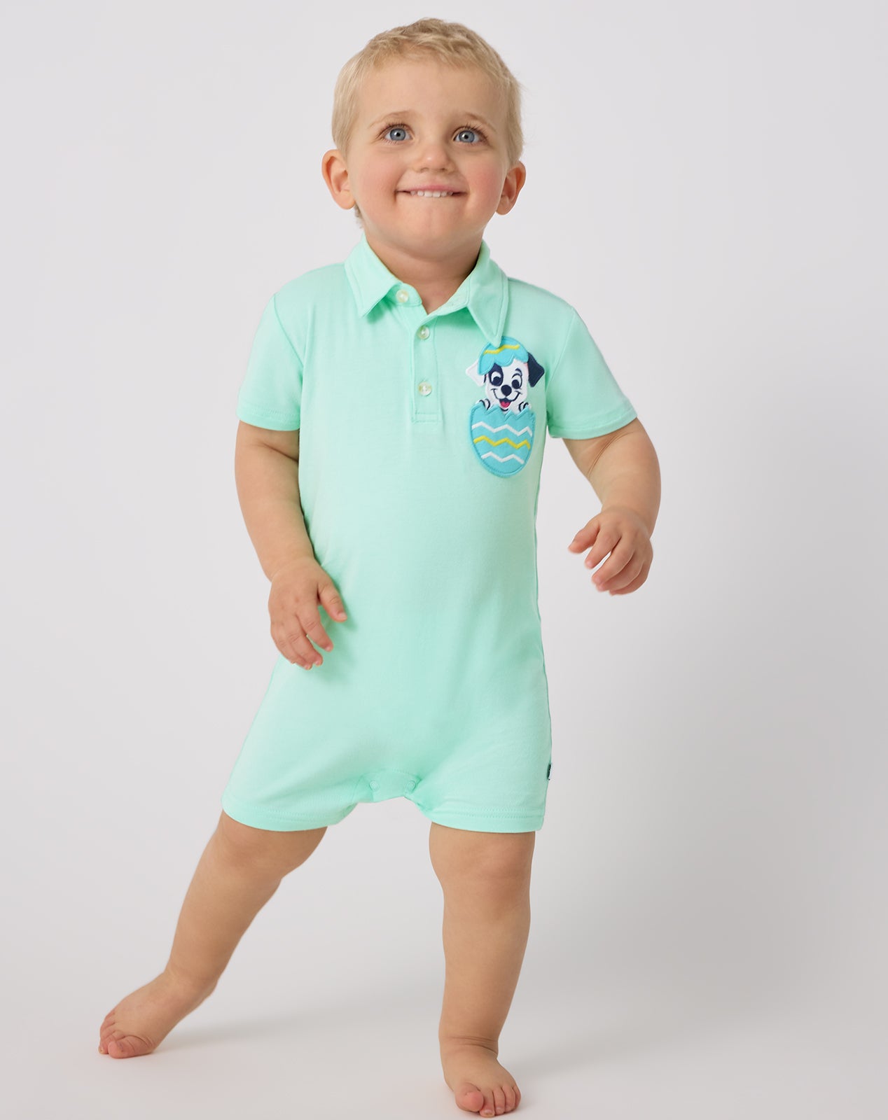 Disney Peekaboo Pets Polo Shorty Romper
