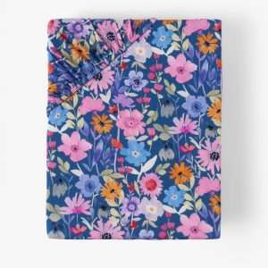 Dusk Blooms Fitted Crib Sheet