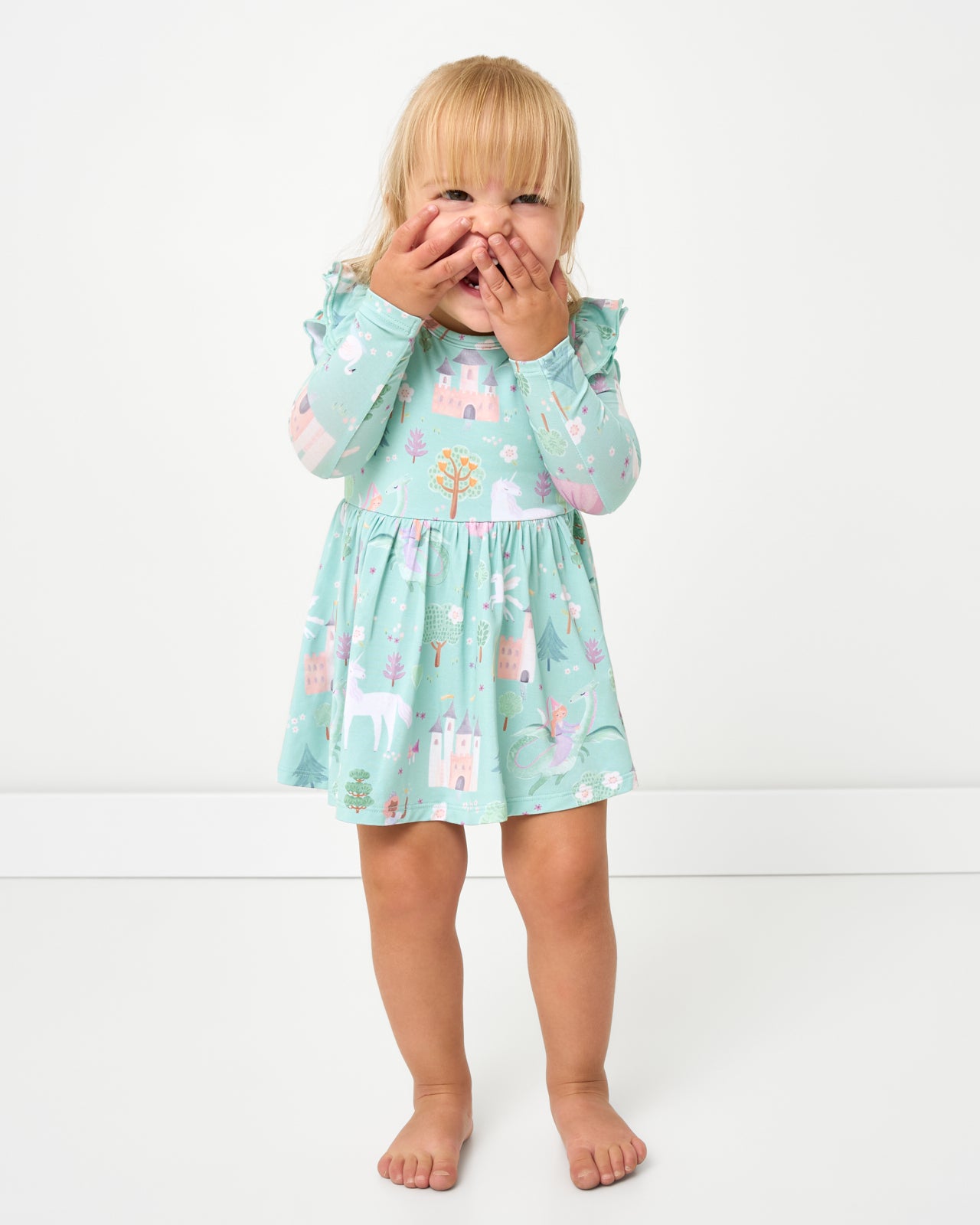 Enchanted Fairytale Flutter Twirl Dress with Bodysuit - Image 2
