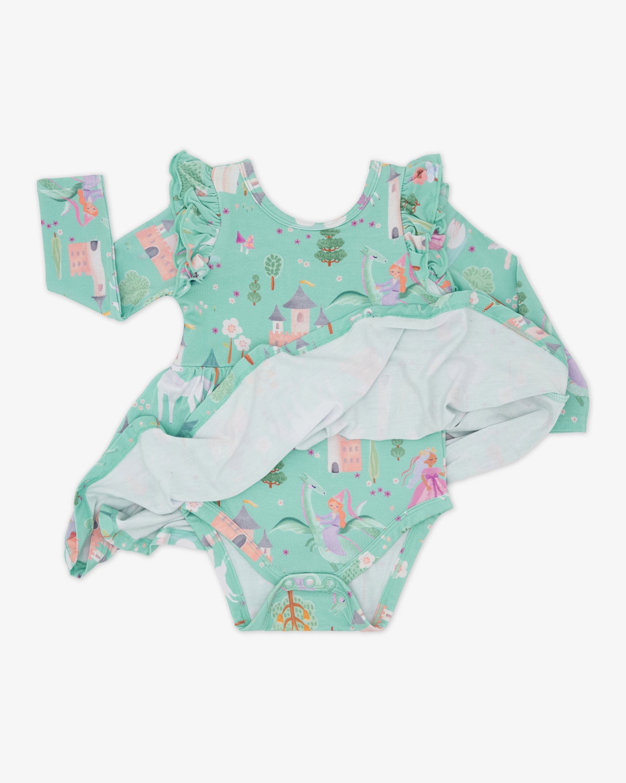 Enchanted Fairytale Flutter Twirl Dress with Bodysuit - Image 5