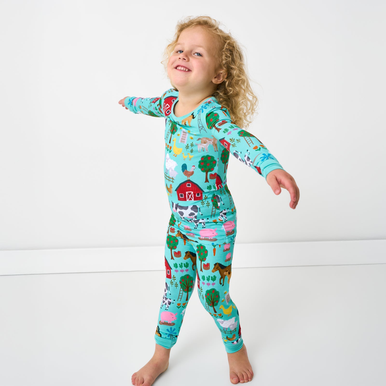 Blue Farm Fam Two-Piece Pajama Set - Image 4