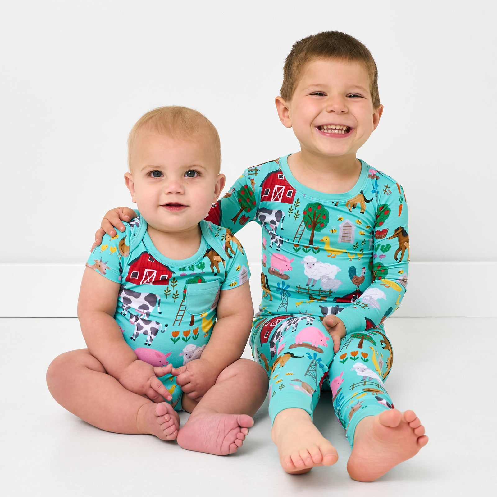 Blue Farm Fam Two-Piece Pajama Set - Image 5