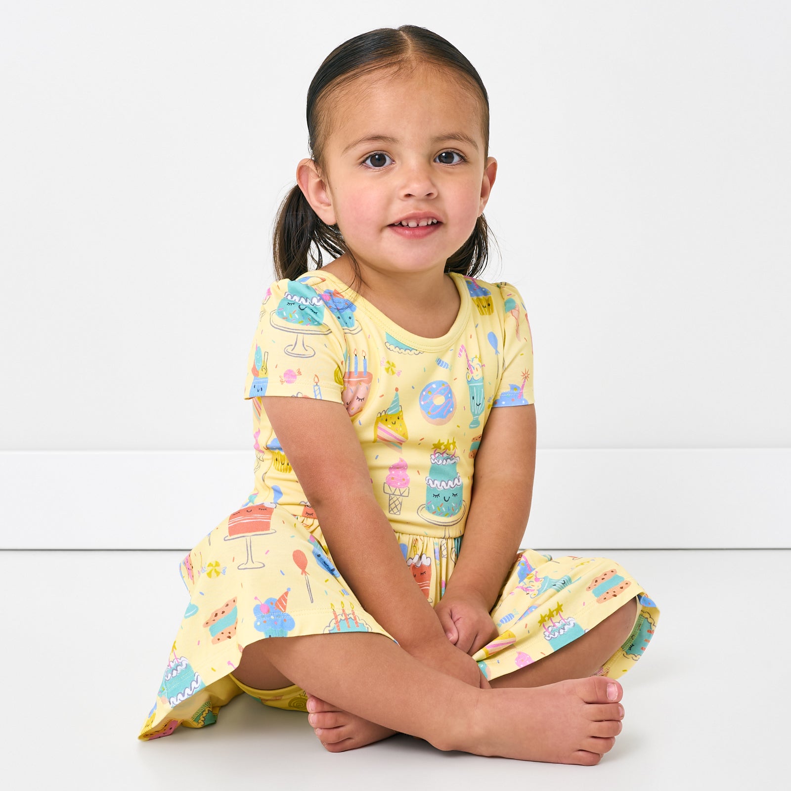 Frosted Fun Skater Dress with Bodysuit - Image 4