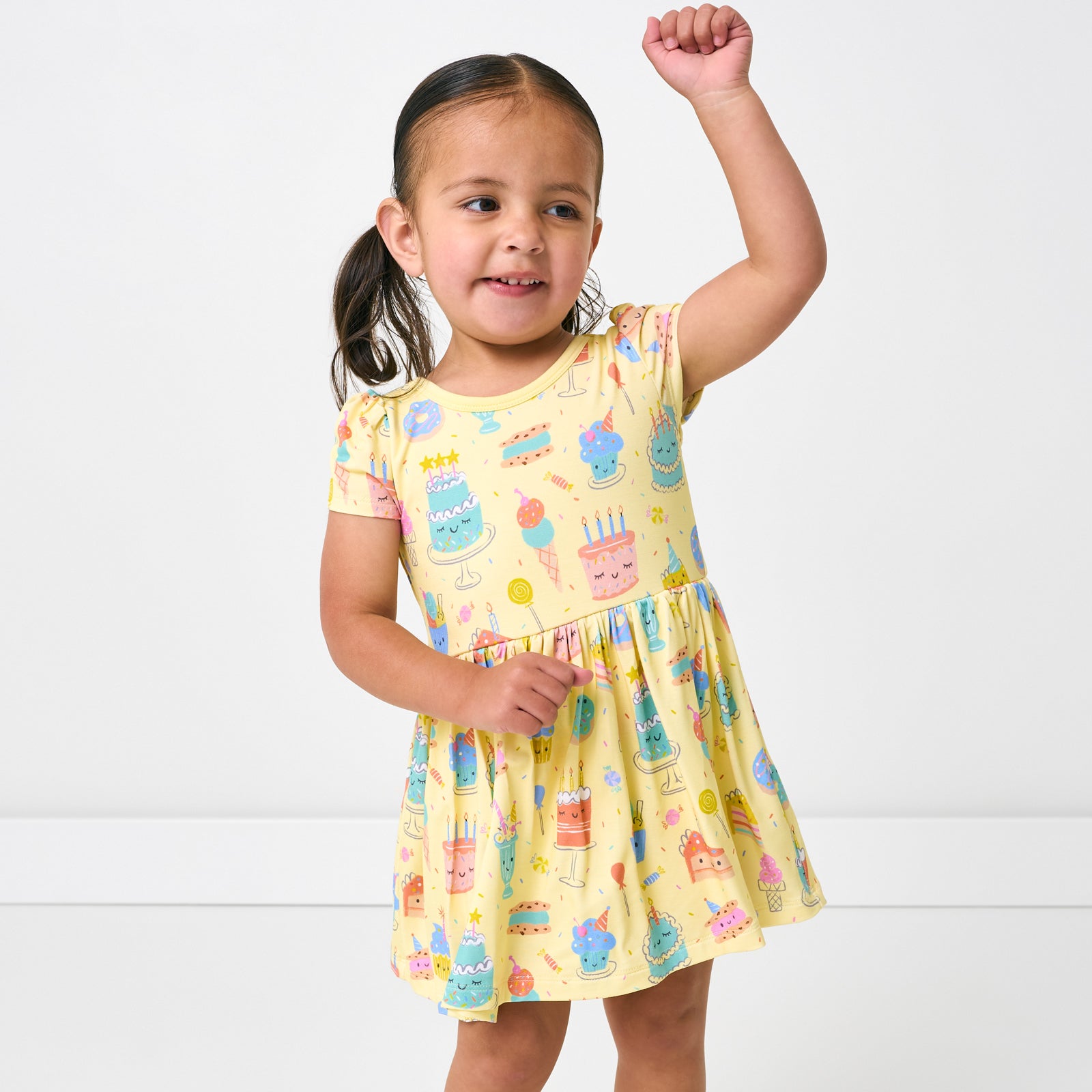 Frosted Fun Skater Dress with Bodysuit - Image 2