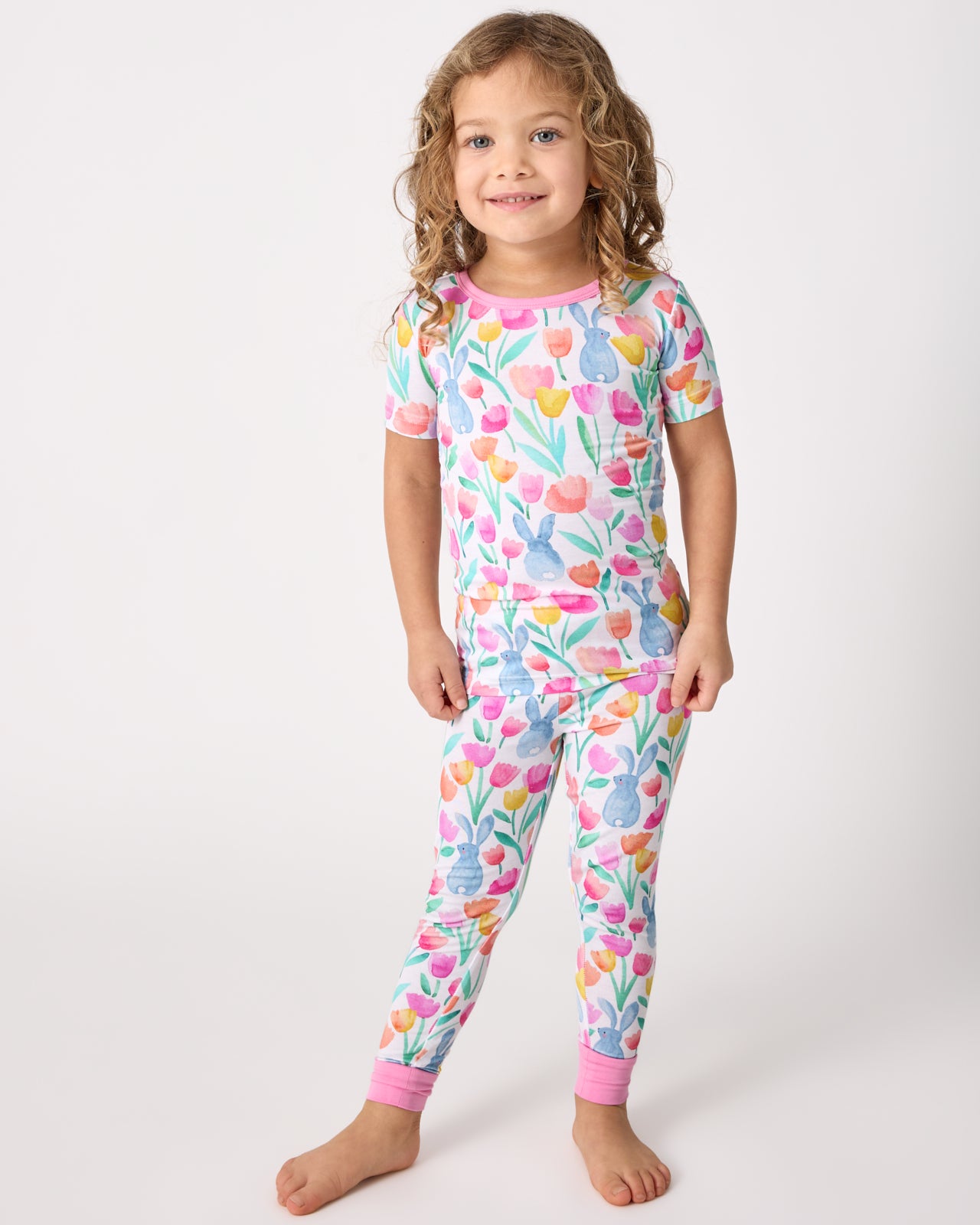 Garden Hop Two-Piece Short Sleeve Pajama Set
