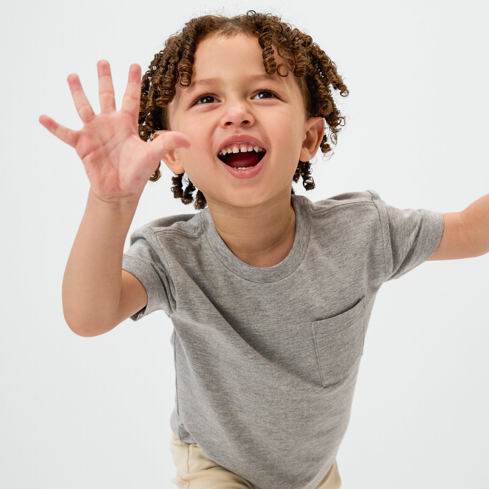 Heather Gray Relaxed Pocket Tee - Image 2