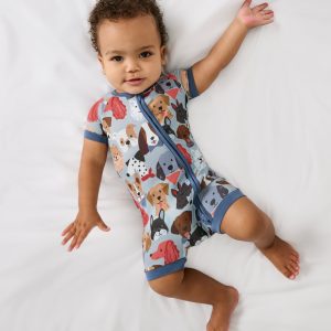 Gray Puppy Parade Shorty Zippy