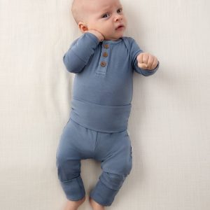 Hazy Blue Henley Bodysuit