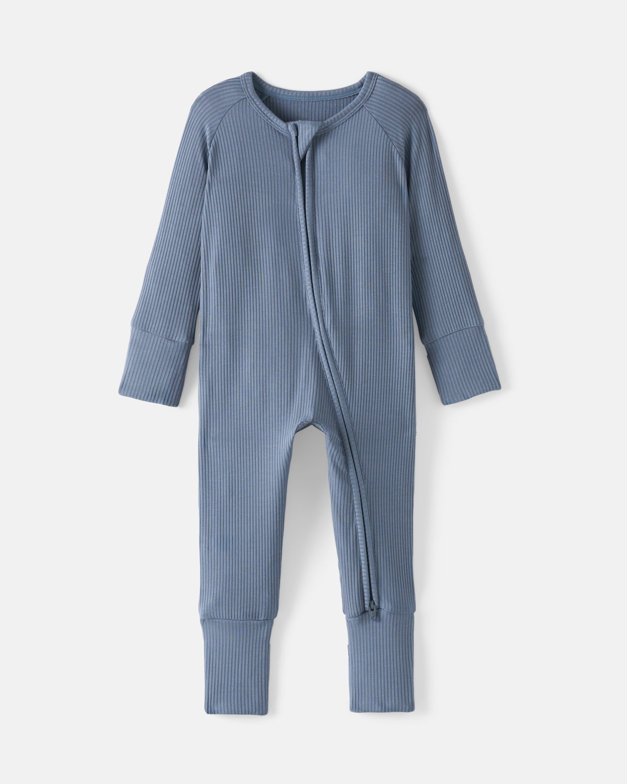 Hazy Blue Ribbed Zippy - Image 6