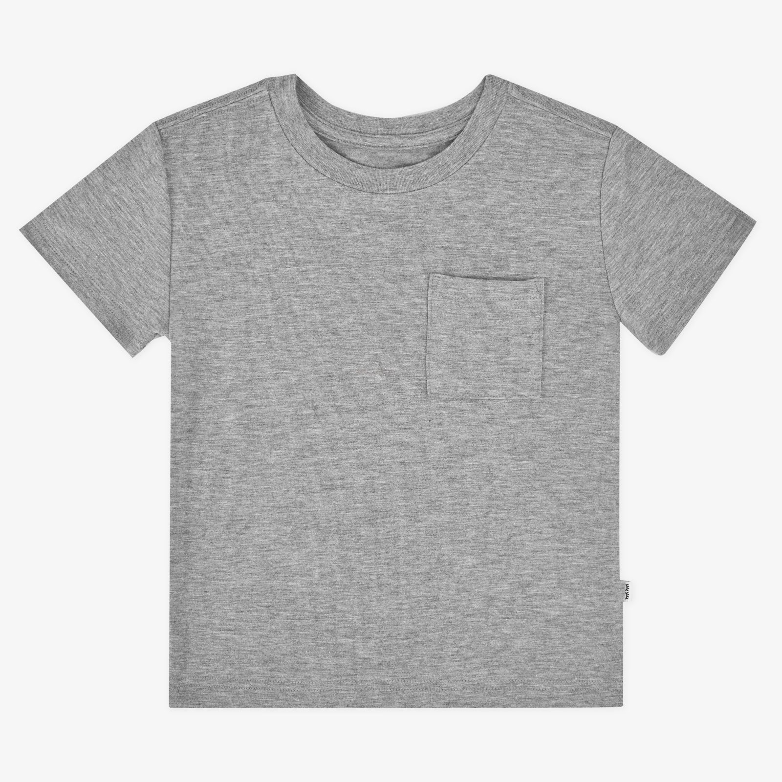 Heather Gray Relaxed Pocket Tee - Image 3