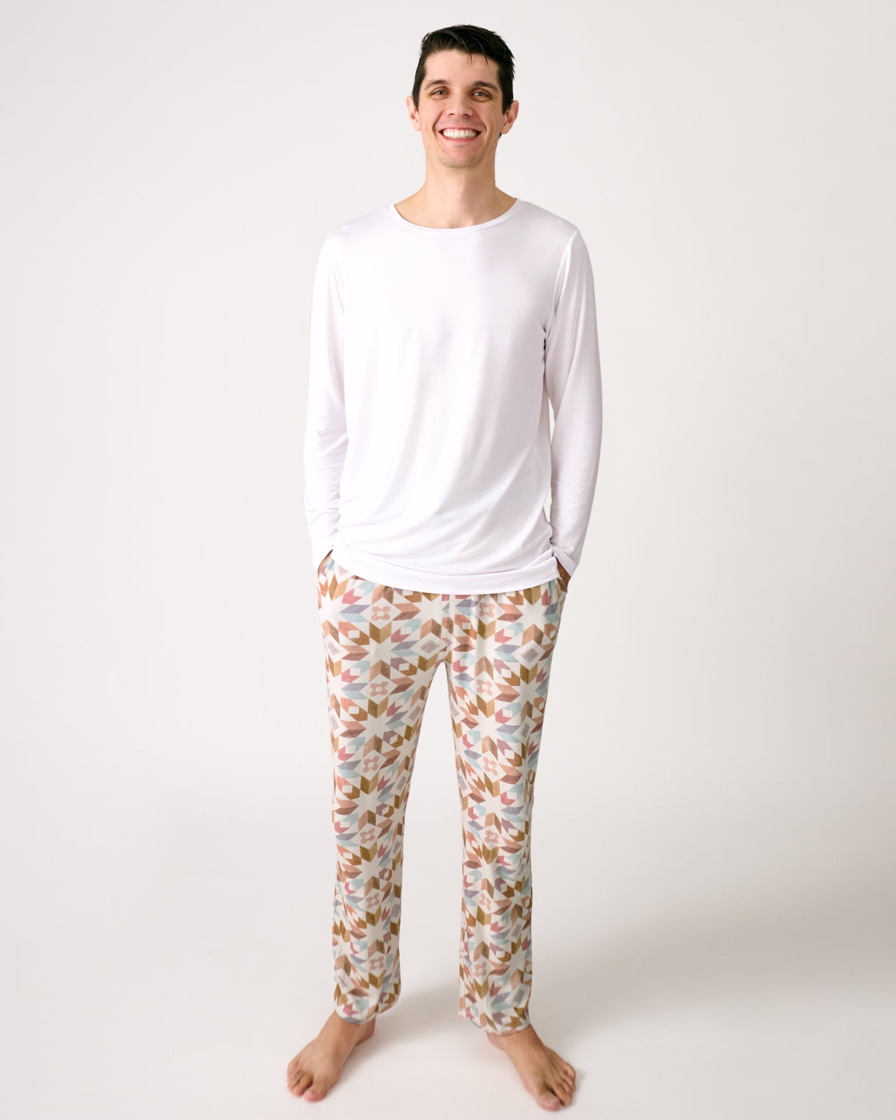 Kaleidoscope Dreams Ribbed Men's Pajama Pants
