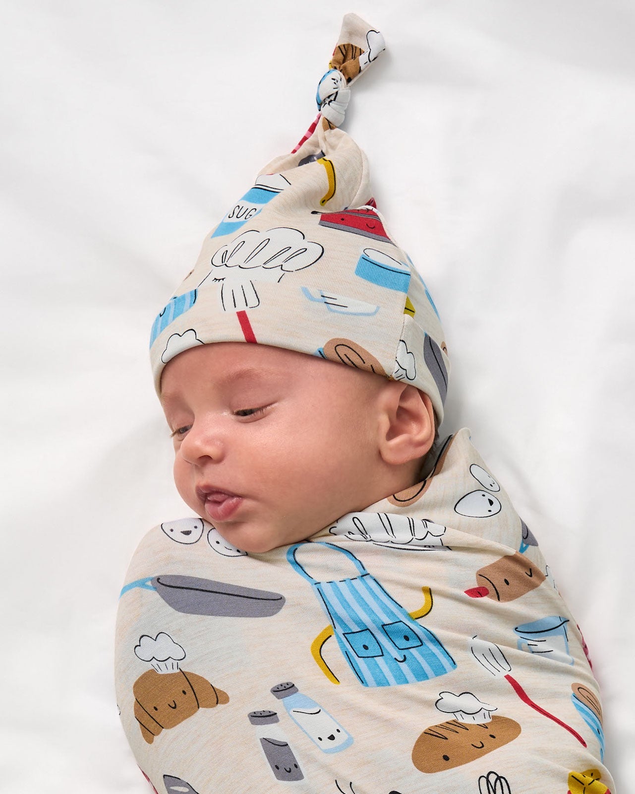 Little Chef Swaddle & Hat Set - Image 2